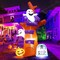 GOOSH 9 FT Halloween Inflatables Tree Blow Up Yard Huge Tree with Pumpkin Tombstone with Built-in LEDs